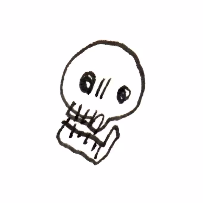 Poorly drawn skull #9