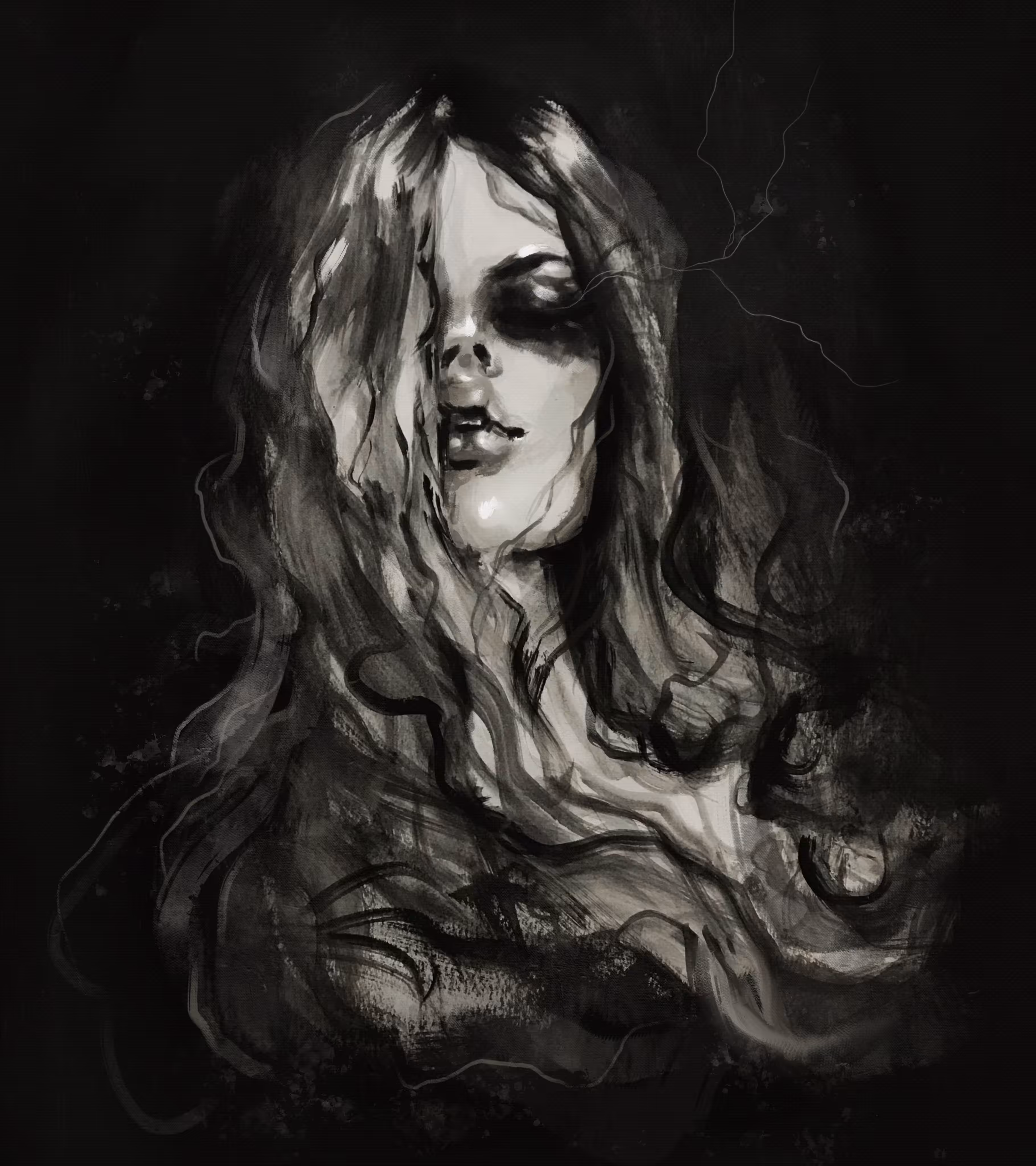 Breathing in black