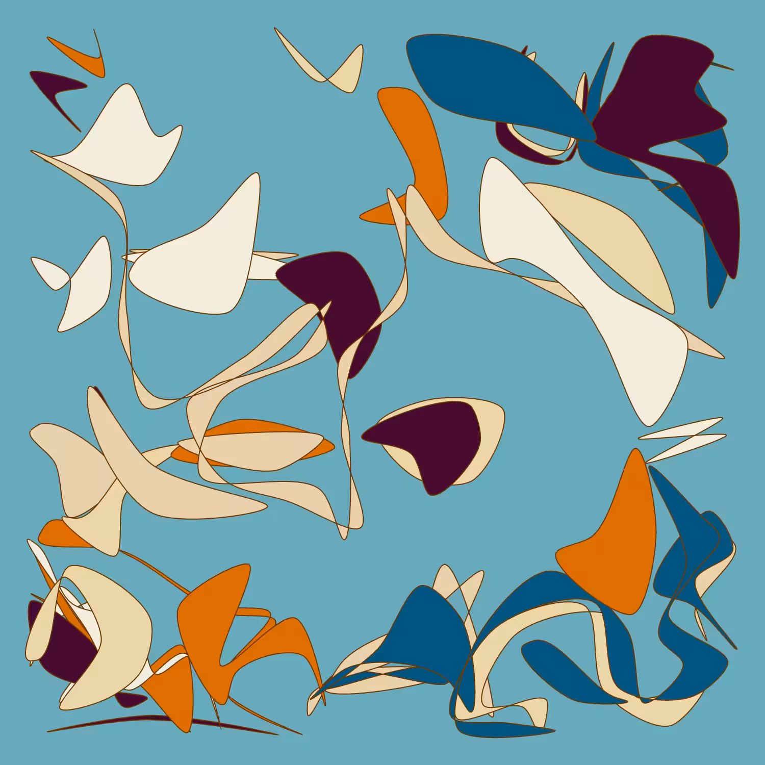 Geometric colorful shapes 2 (Free edition) #89