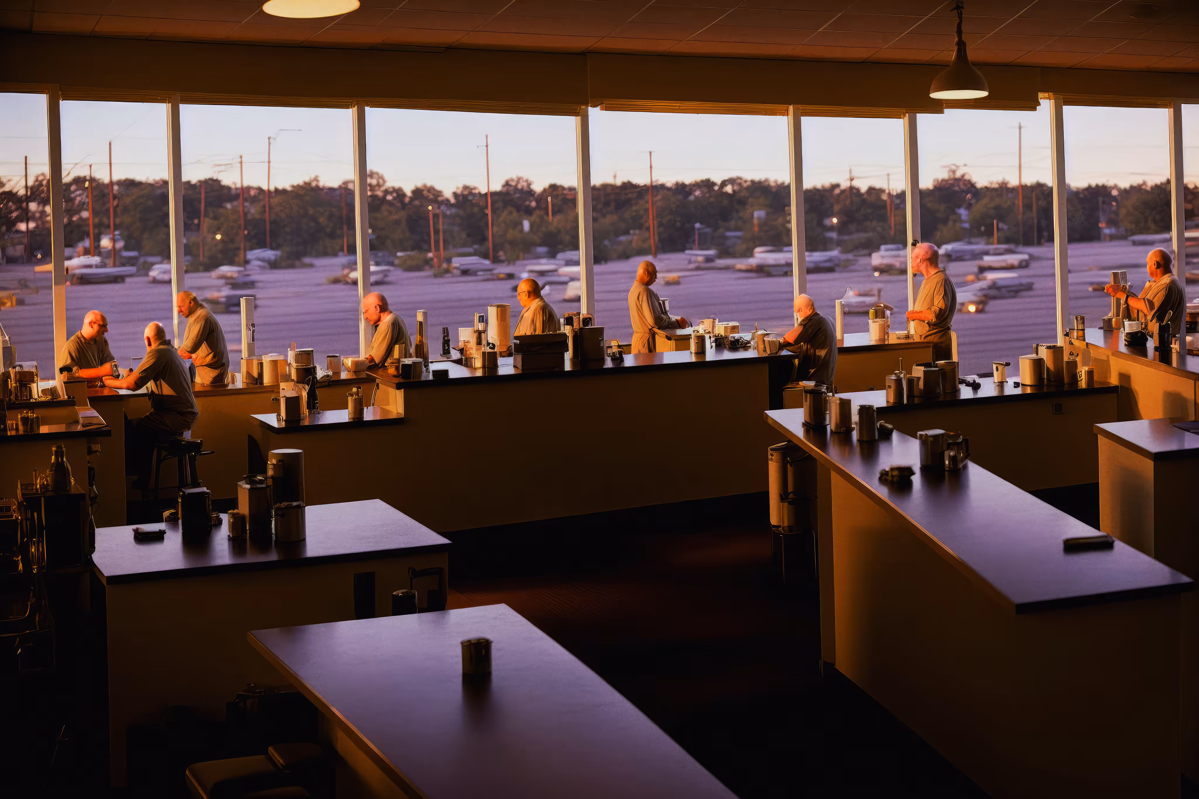 Men At Diner