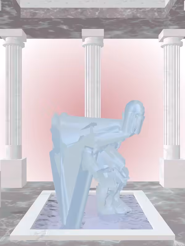 The Sneaky Ethereal Blue Man #6327