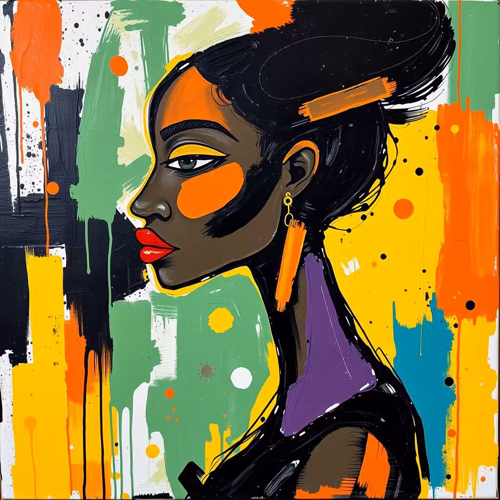 Woman long neck