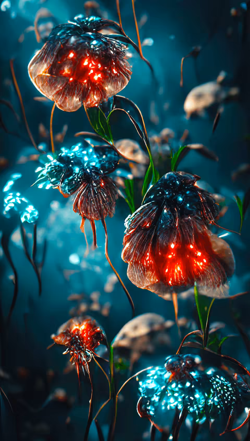 Imaginarium AI #046 - Callisto Aquatic Mushrooms Night Bloom
