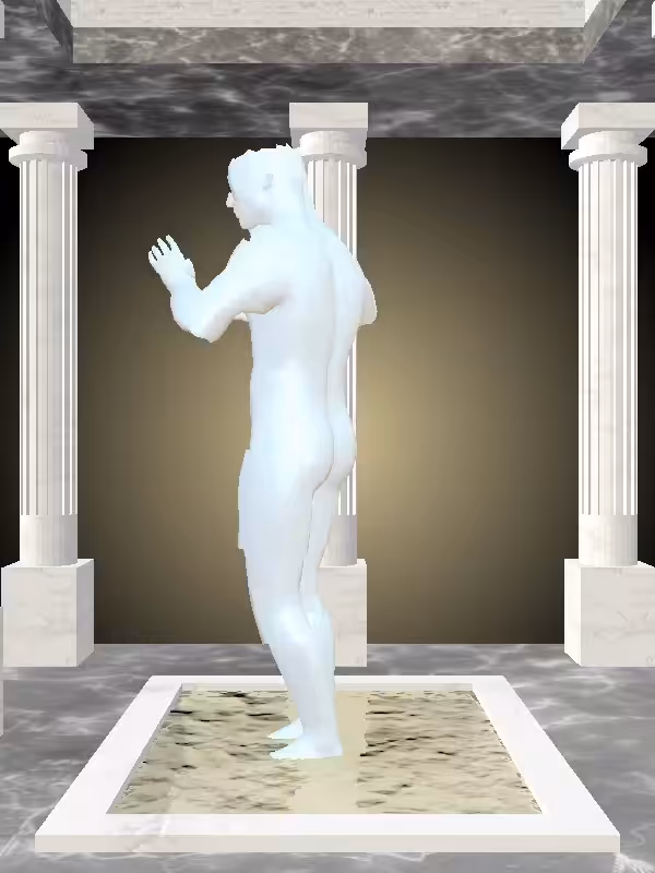 HeavenComputer: The Robotic Light Blue Man #6586