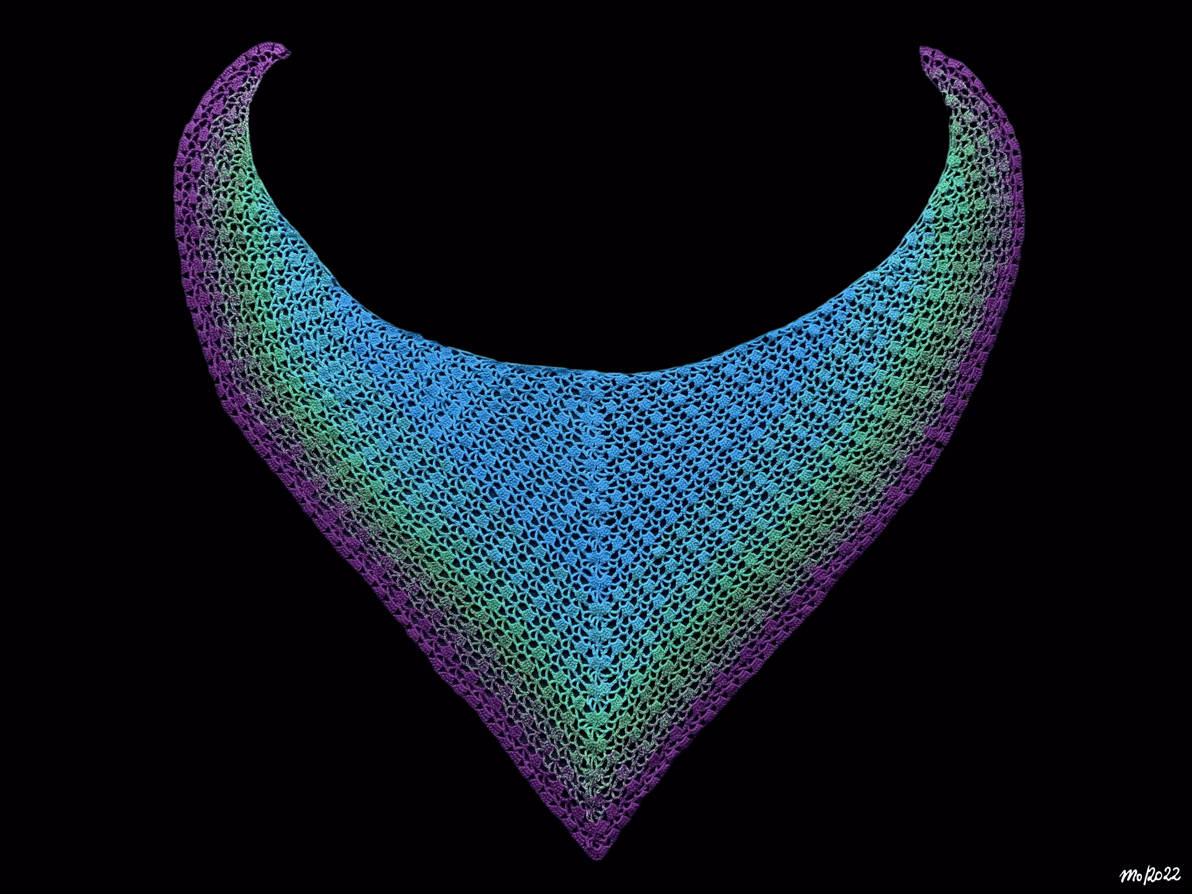 MoniScarf "Blue Purple" (NFT + scarf)