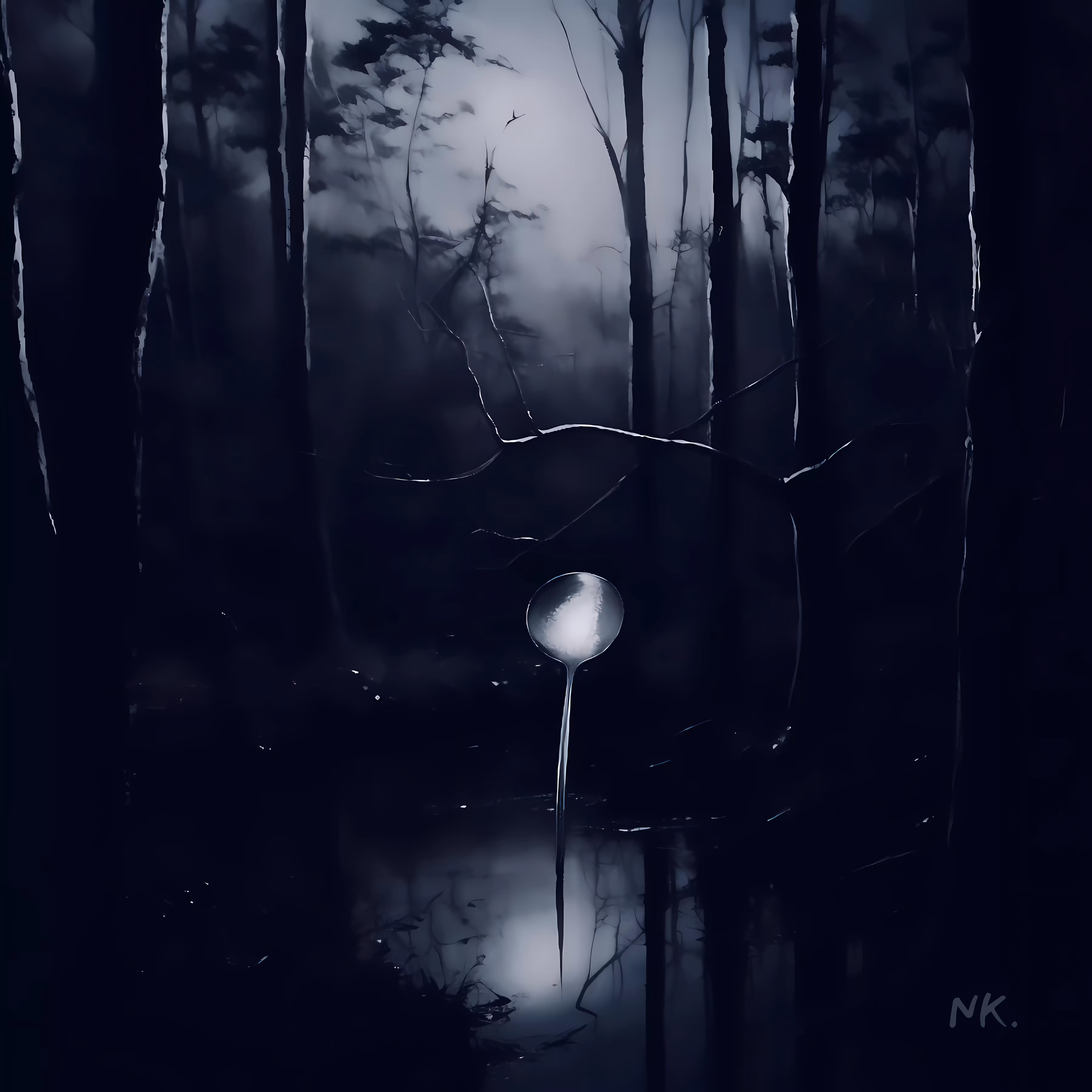 Spoon in moon