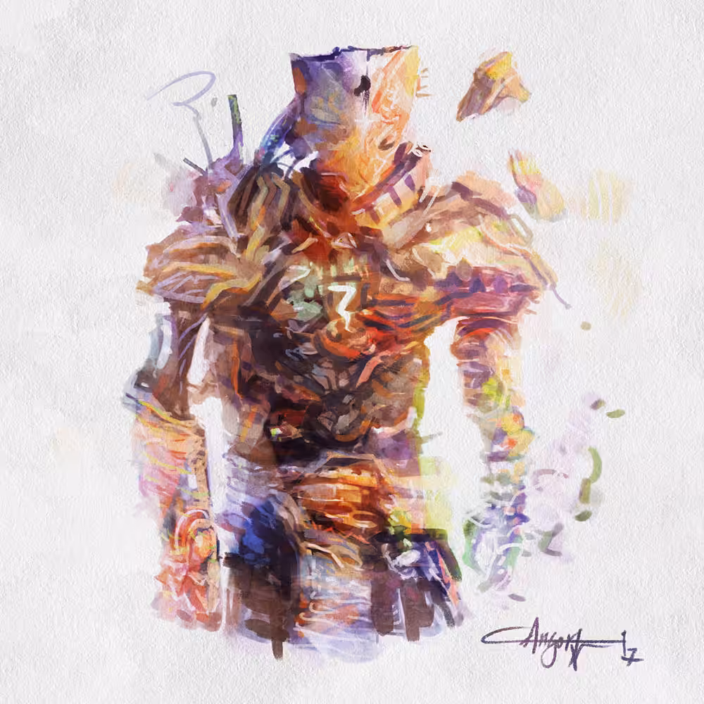 Colorful warrior