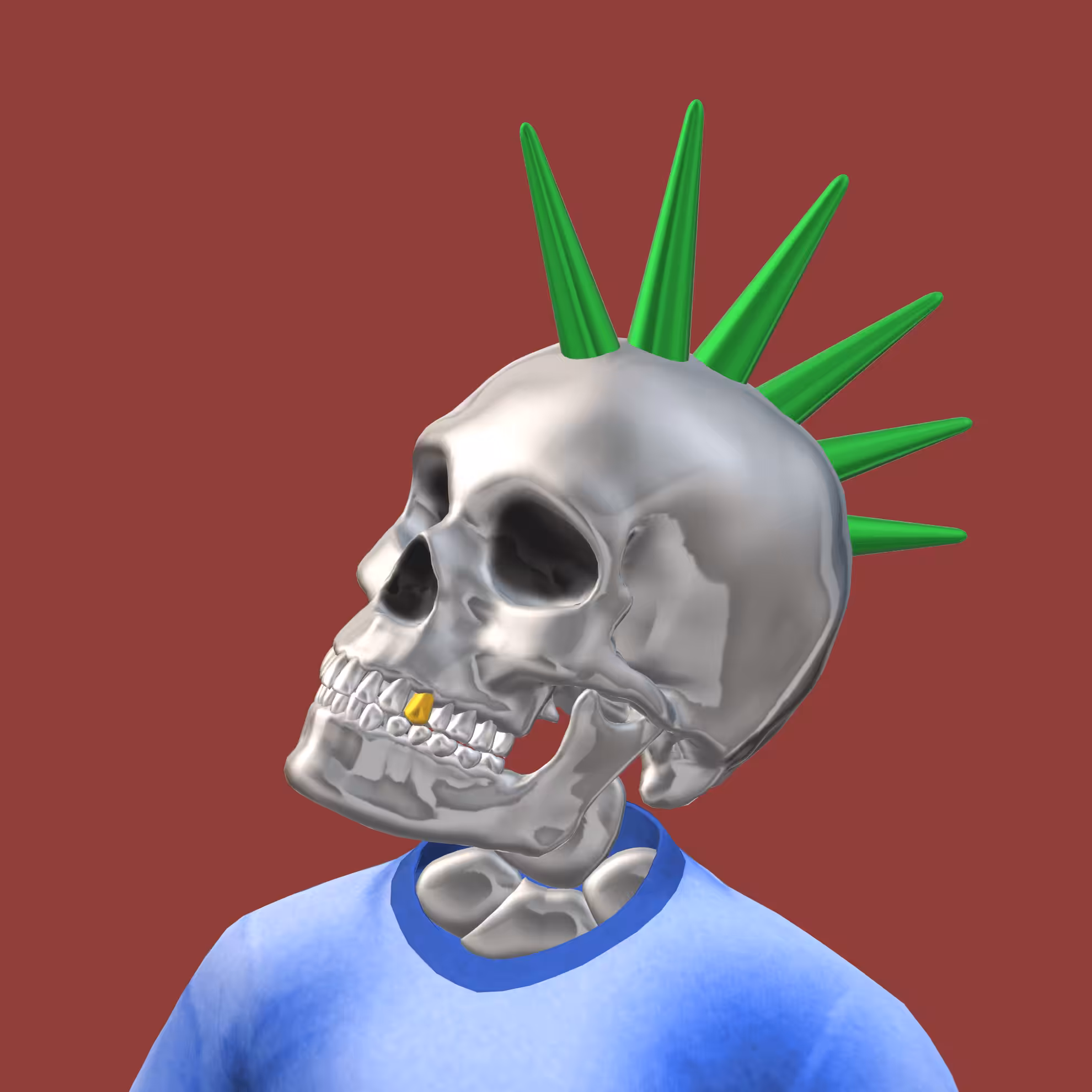 3D Metal Skillett