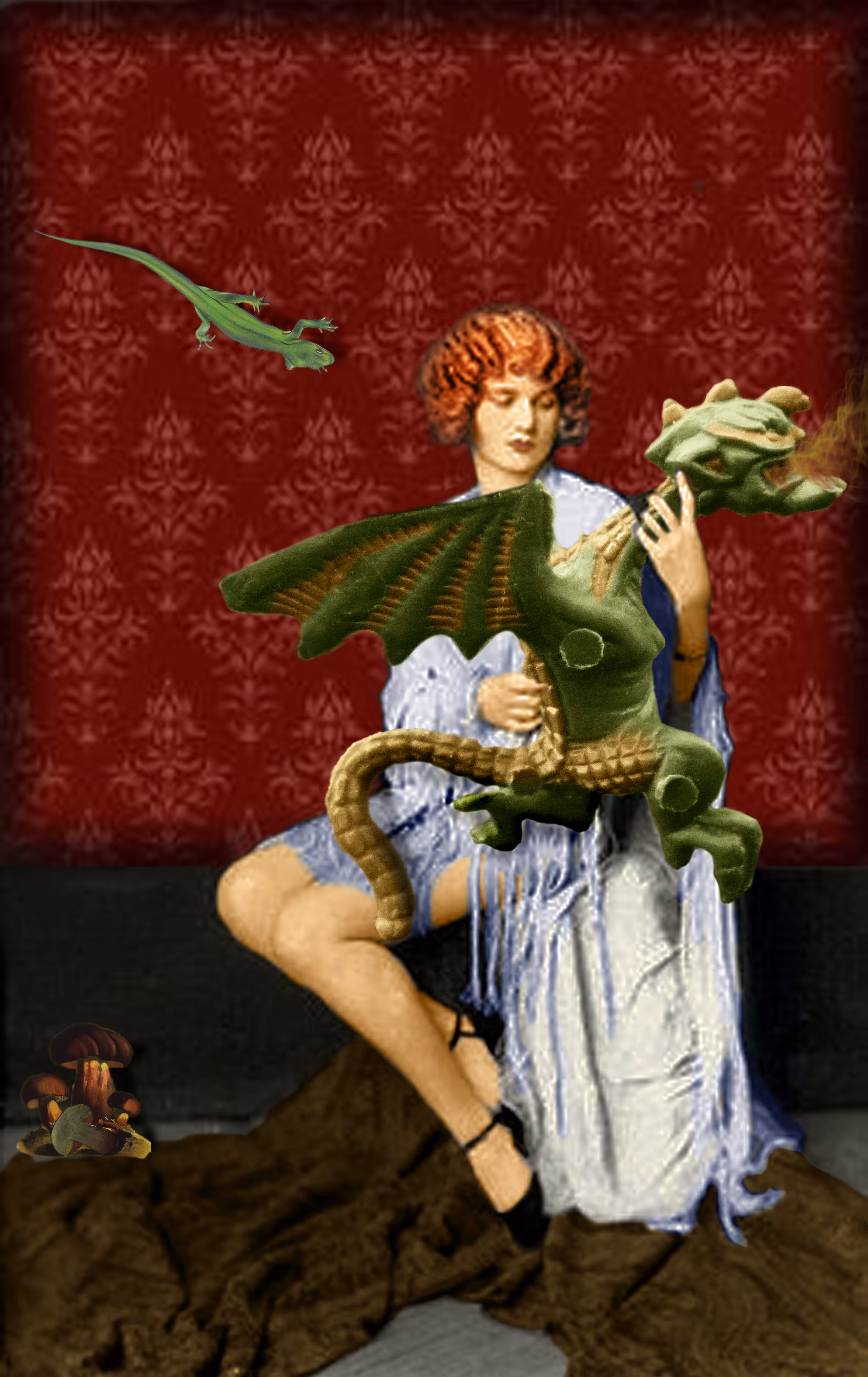 Lady with dragon