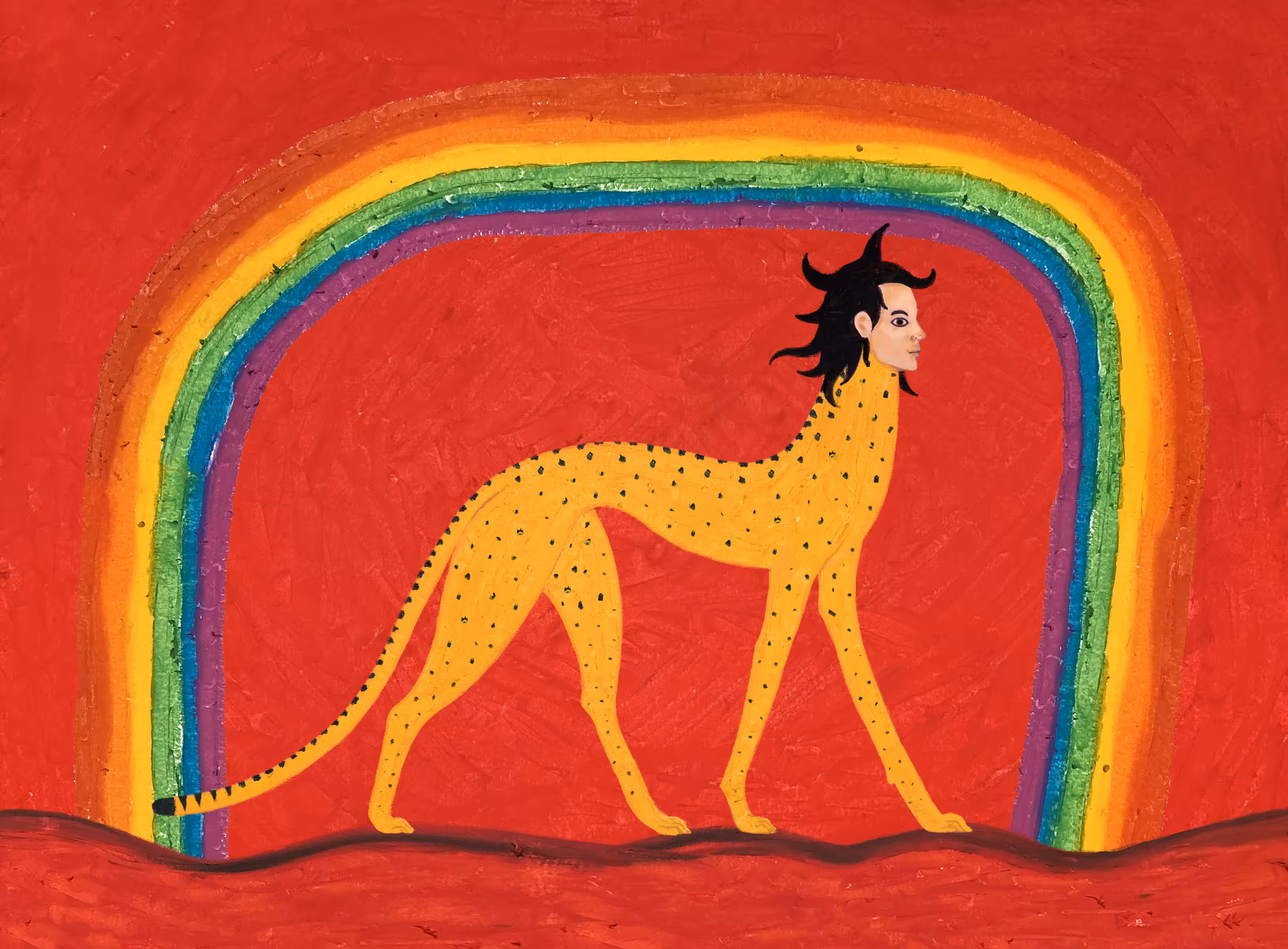 Chimera Humanoid Cheetah Rainbow