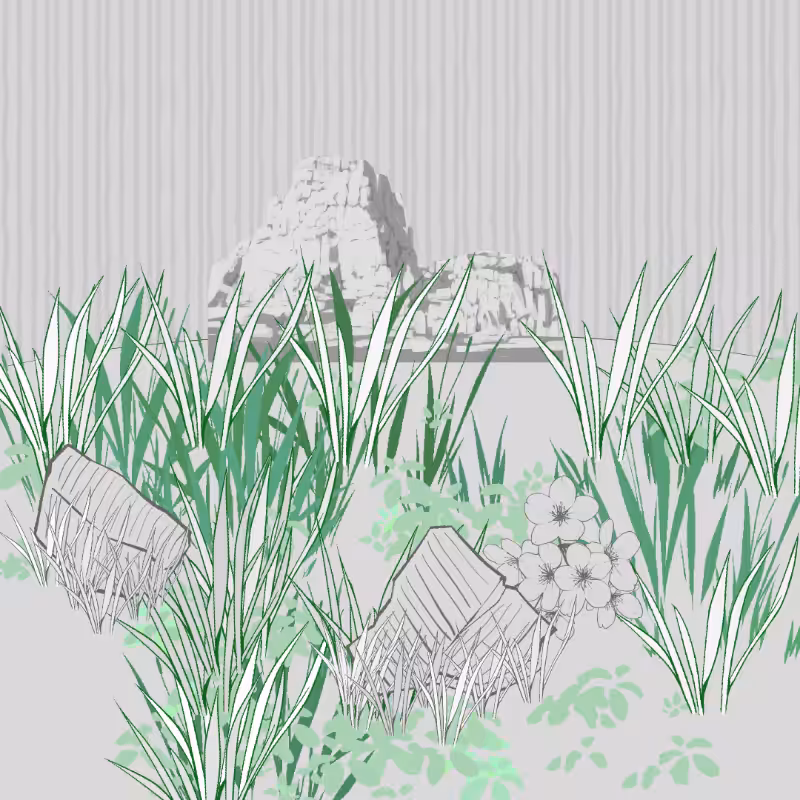 Wild Grass and Rubble #63