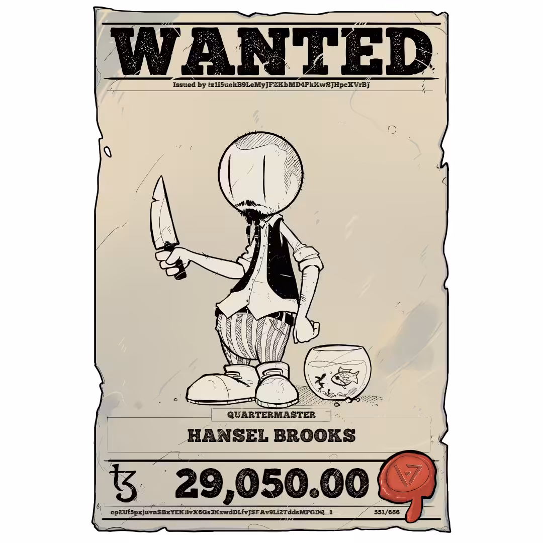 HANSEL BROOKS | TEZOS PIRATE 551/666