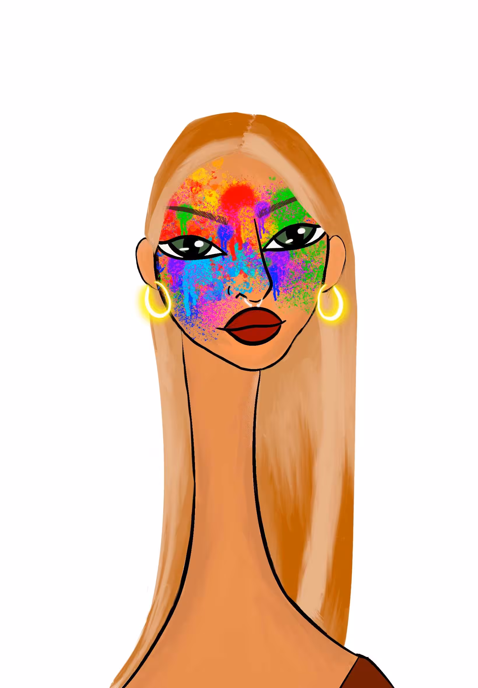 Long Neckie Lady #1660