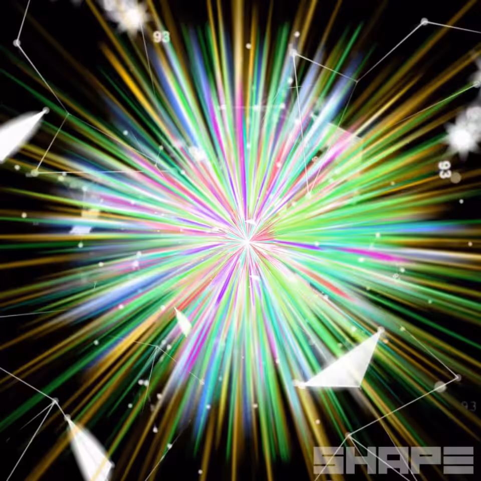 #100 different shapes: #073 - Color Flare