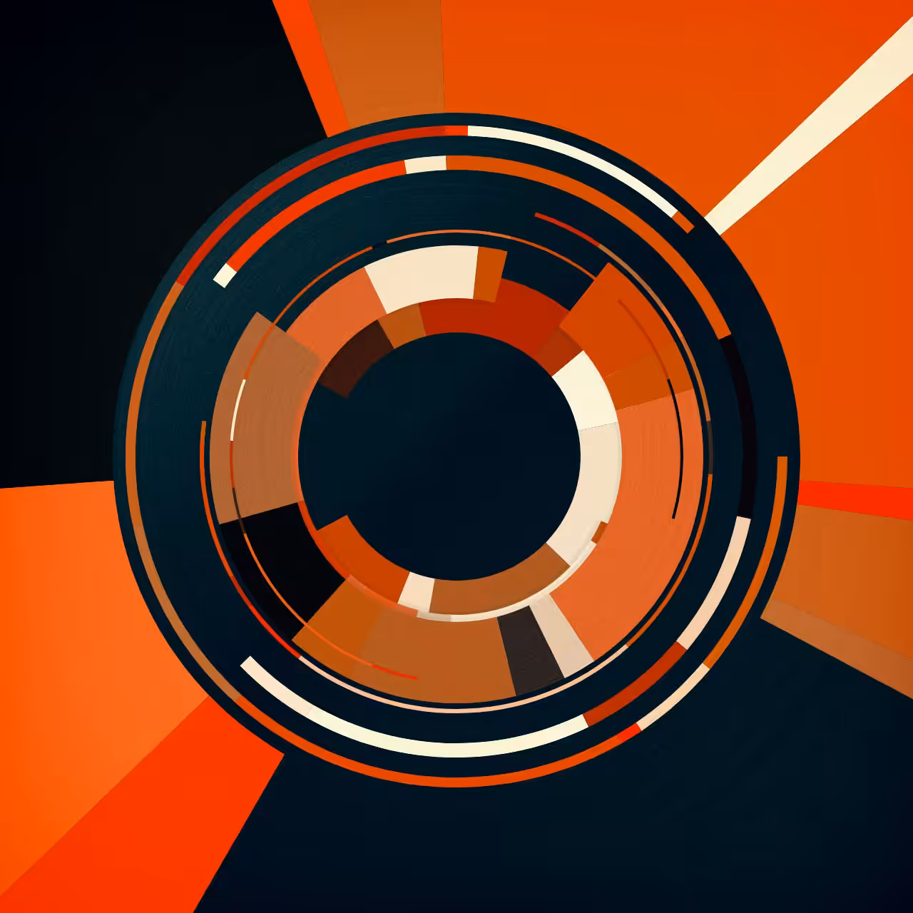 Abstract Multi-level Sunburst Chart (II/IV)