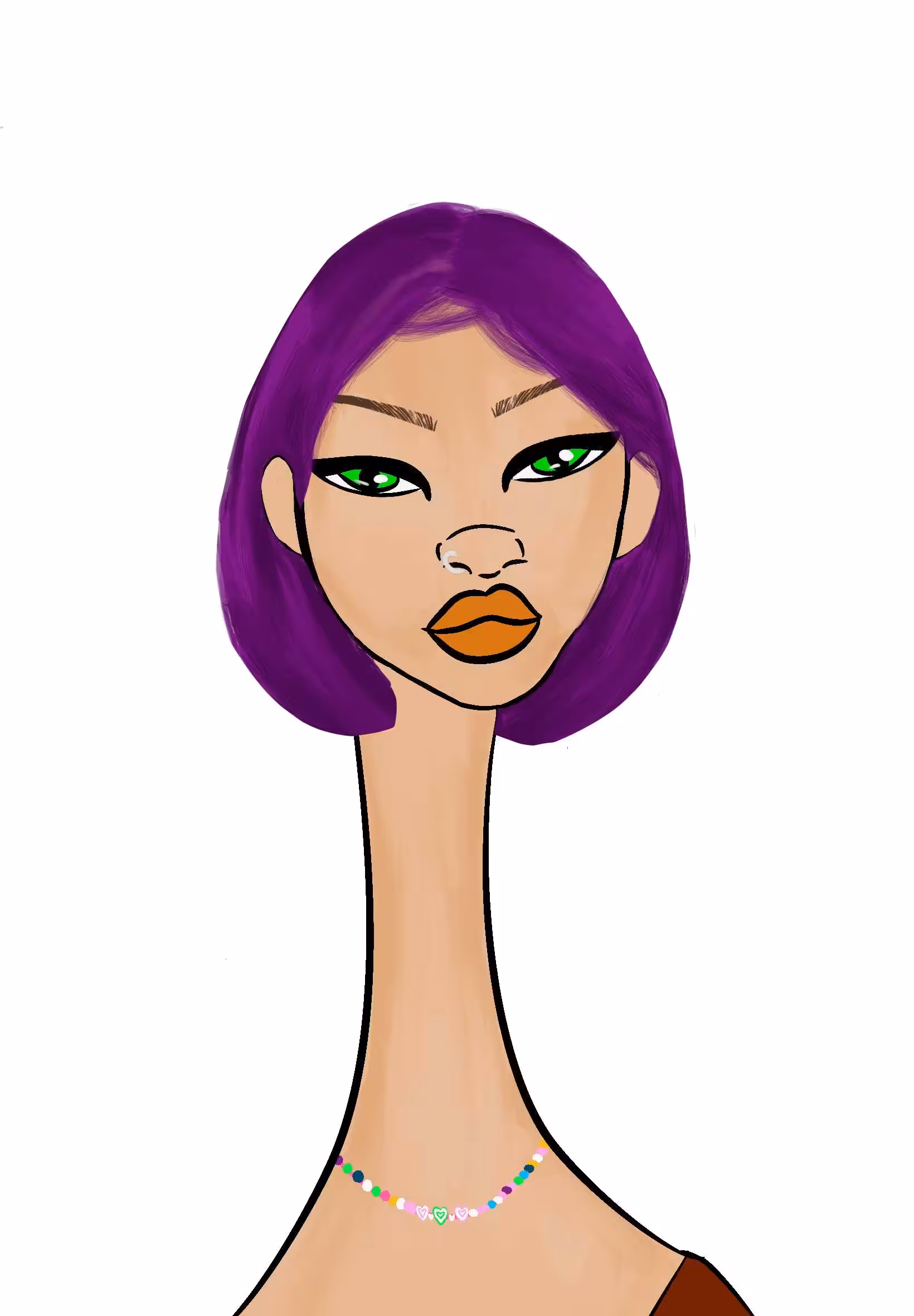 Long Neckie Lady #2121