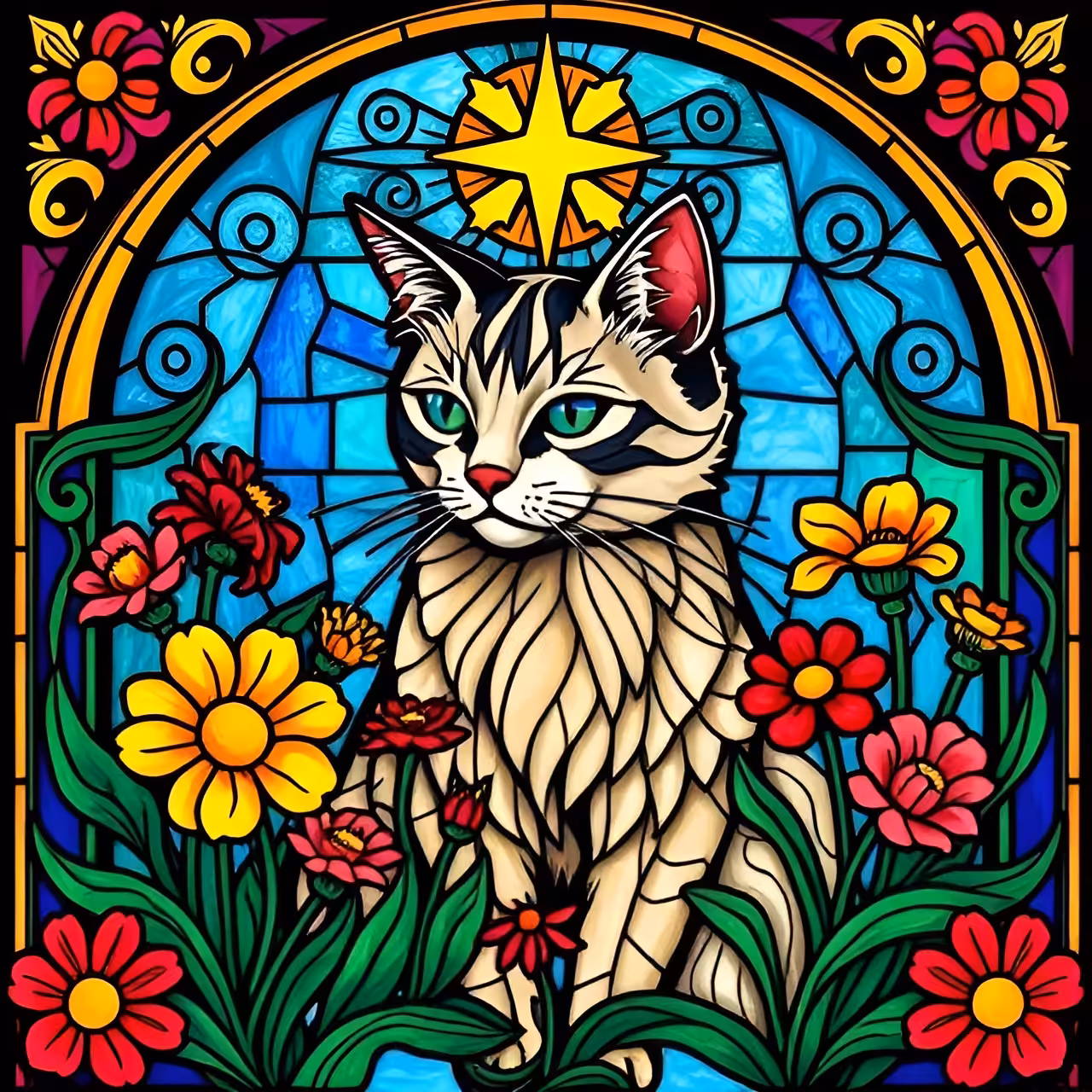 Colorful Cat