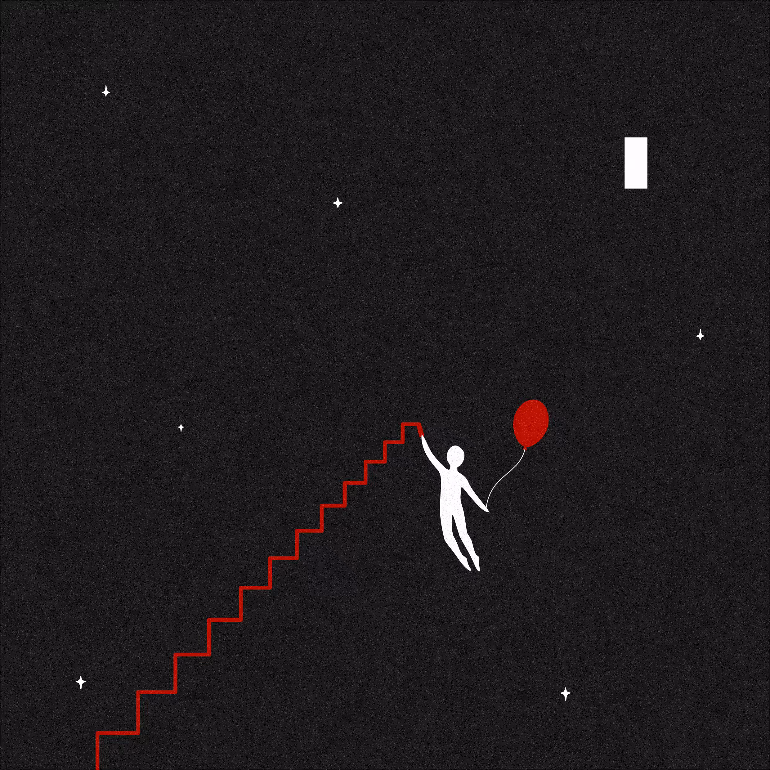 Man drawing a ladder