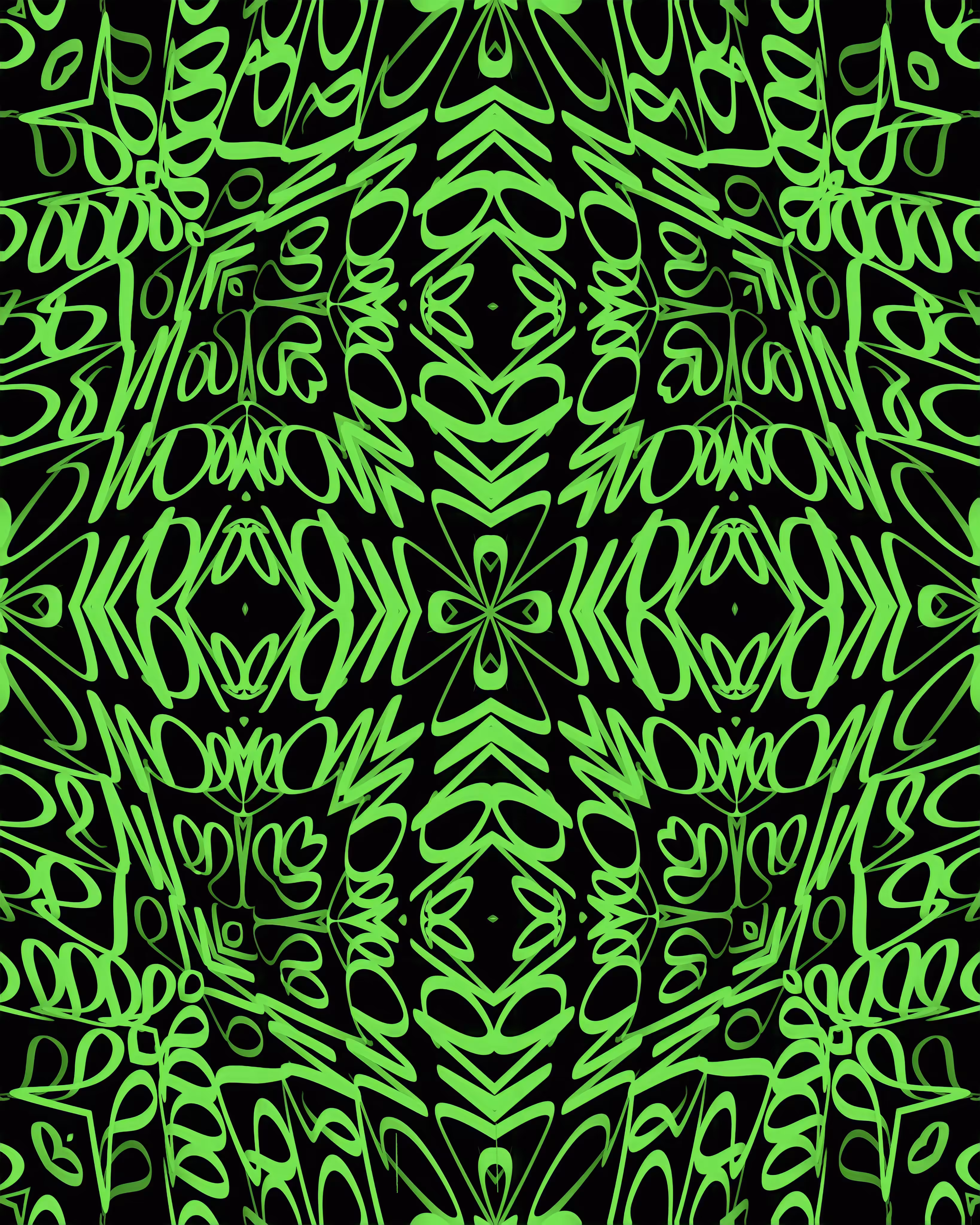 CURSIVE BINARY: Semi-Asemic Study #4 ("It was something related to code…”)