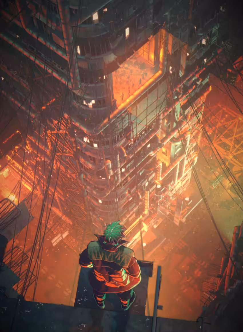 Rainy day in Metal City
