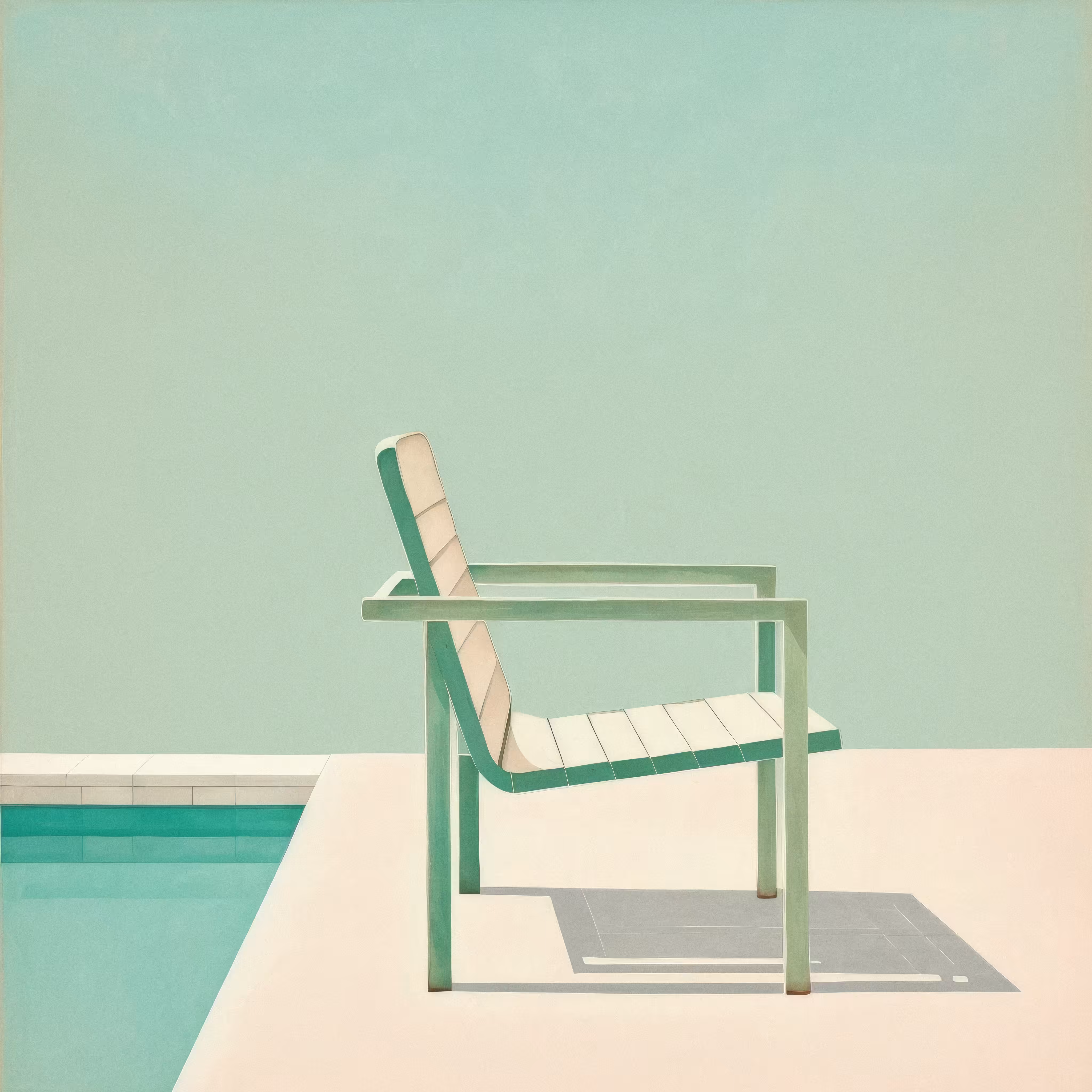 Sitting Poolside