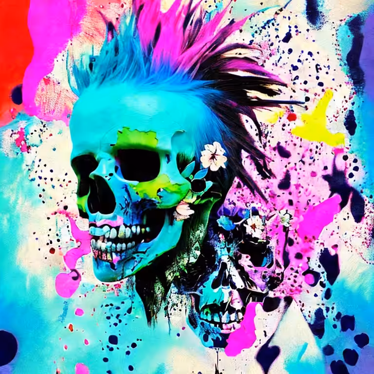 Cotton Candy Skull #165