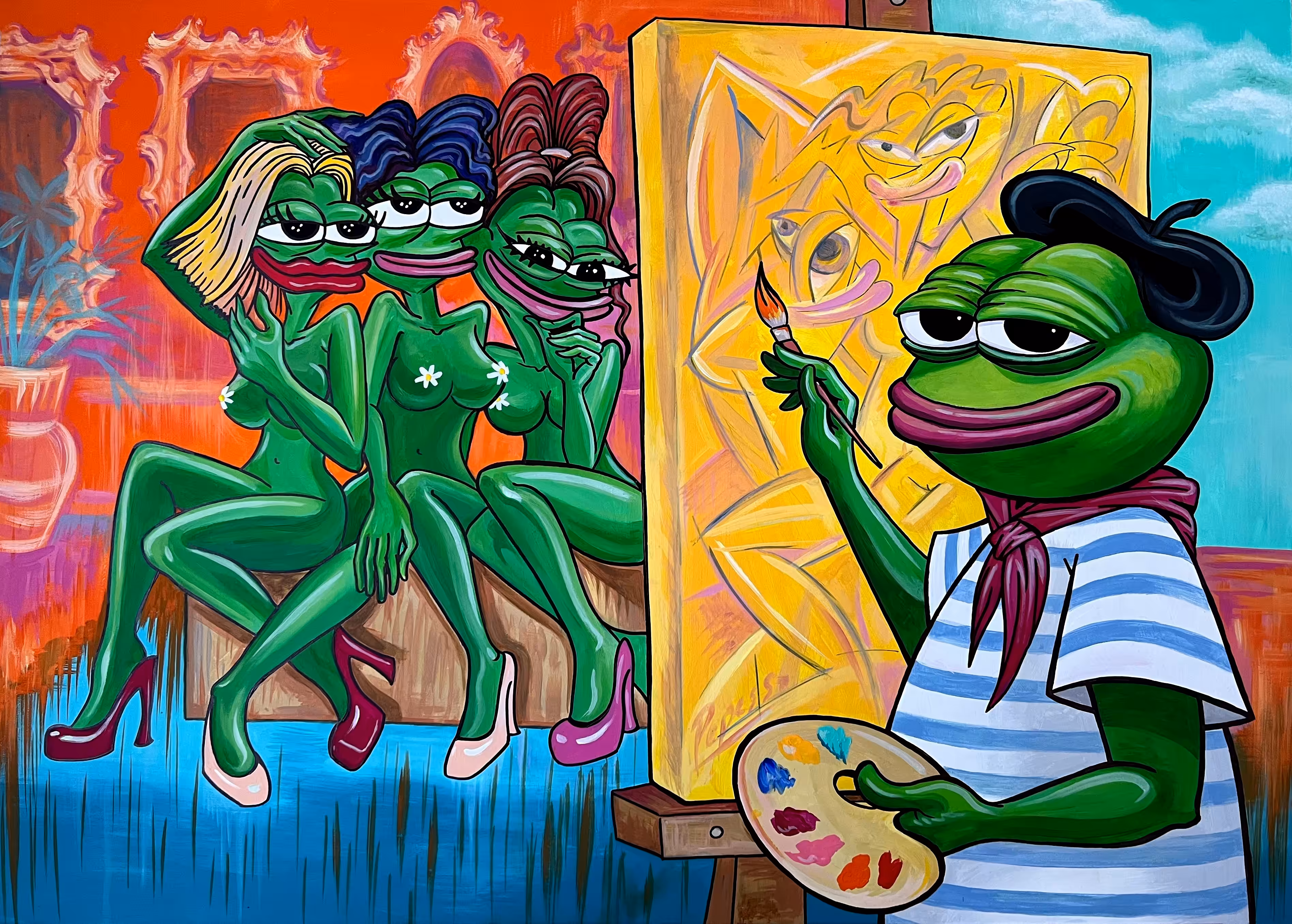 Pepesso loves his job 🐸 