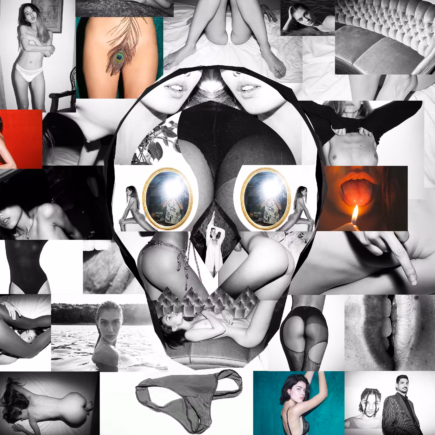 Skull #1. Photo collage.