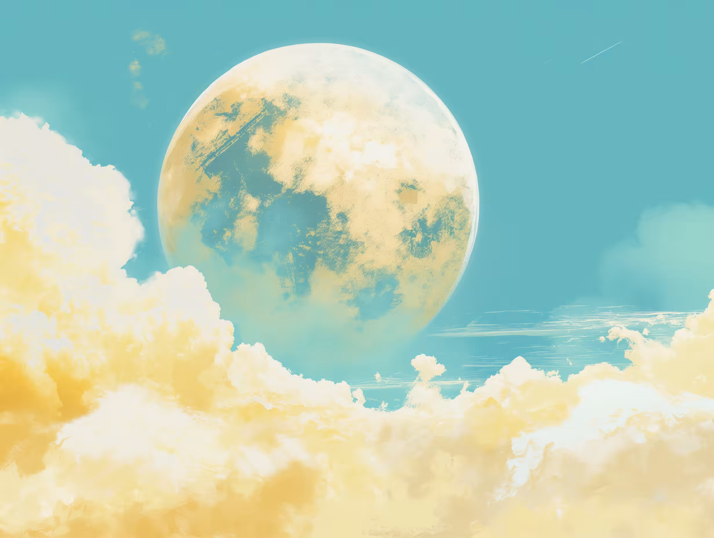 Nature with a brush: Meditation in the clouds
