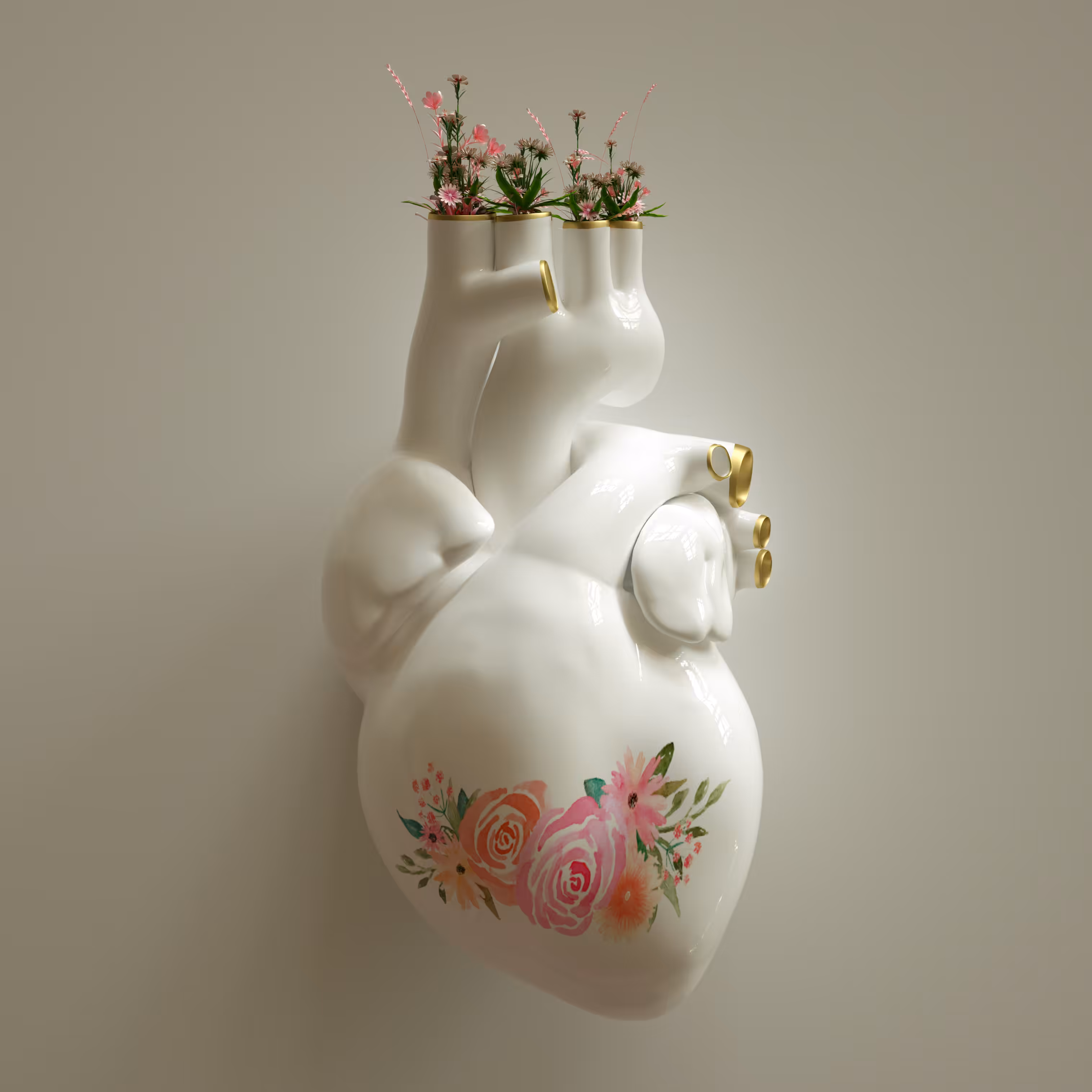 Porcelain heart