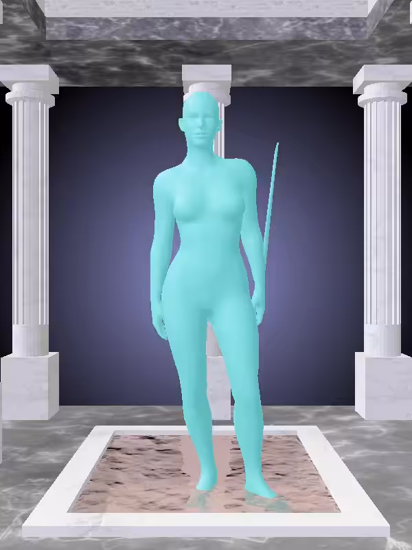 HeavenComputer: The Excited Minty Green Woman #4151