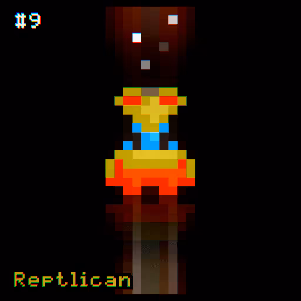 CryptoPixies #9 Reptlican