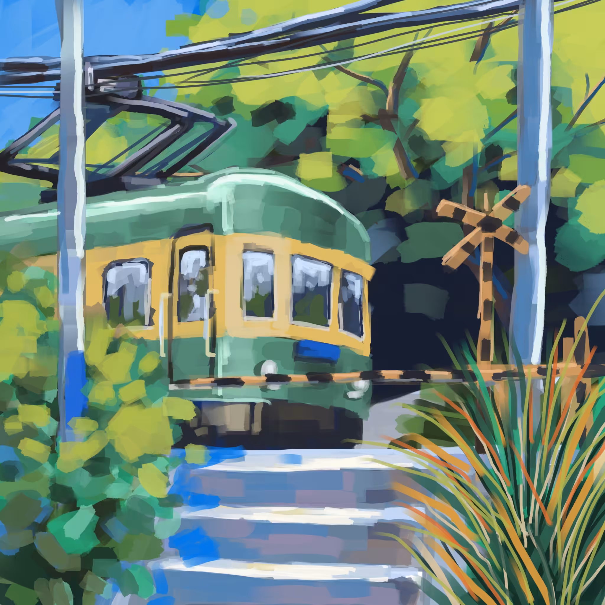 Sketch - Train Scene