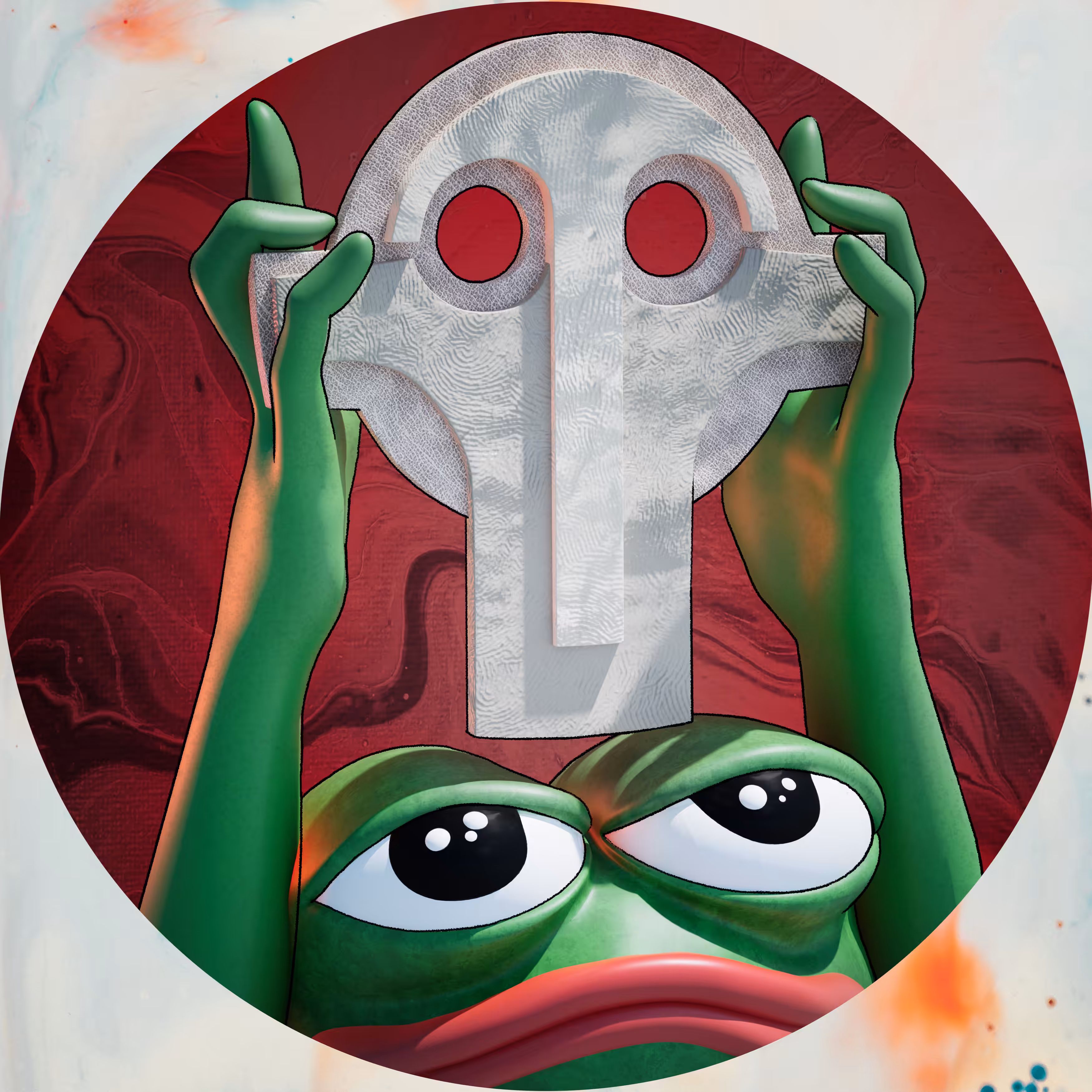 MASK OF PEPE - Celestial Leather