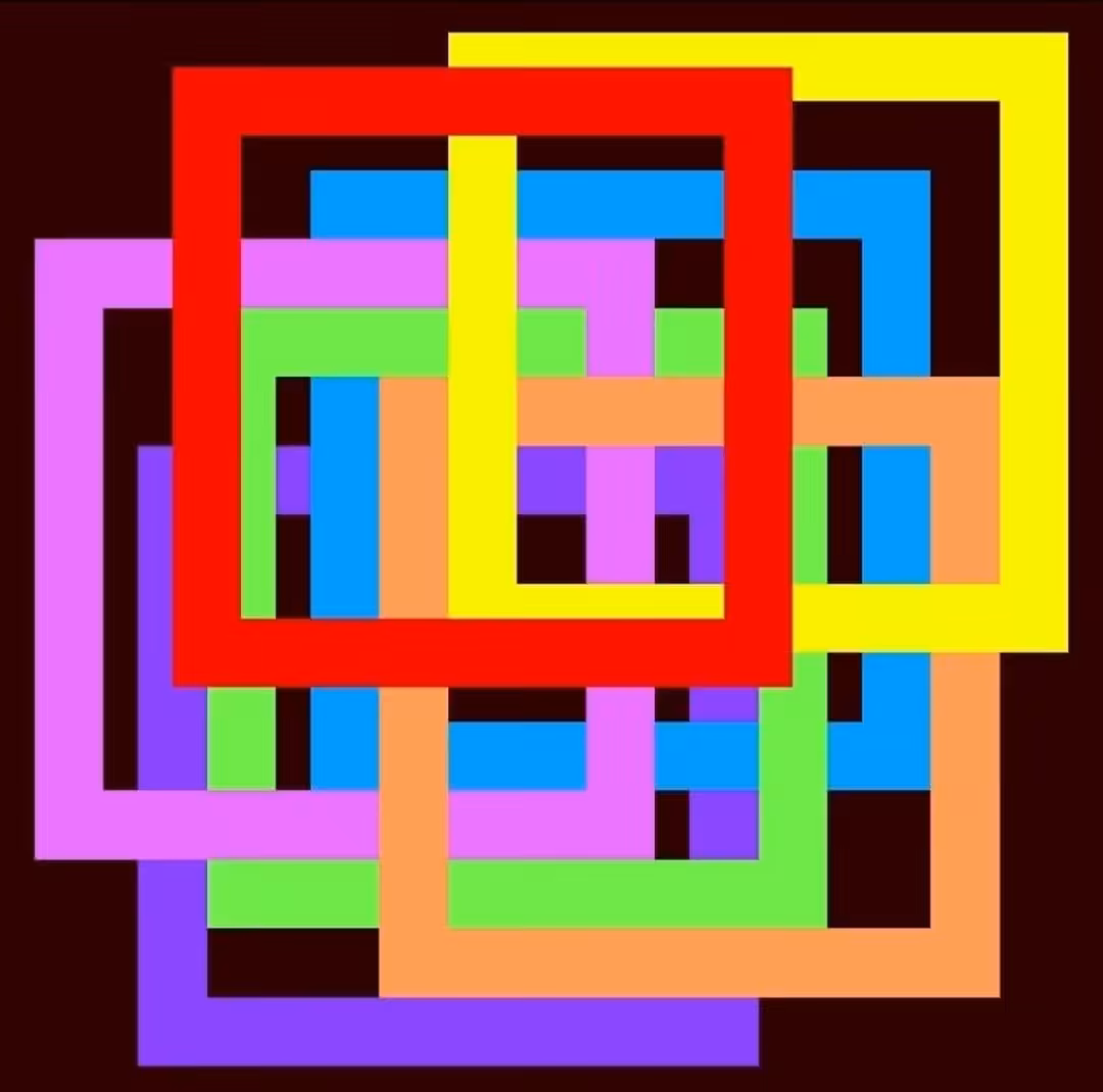 marriage proposal: quadrados pefeitos/ midnight rainbow (32x32)