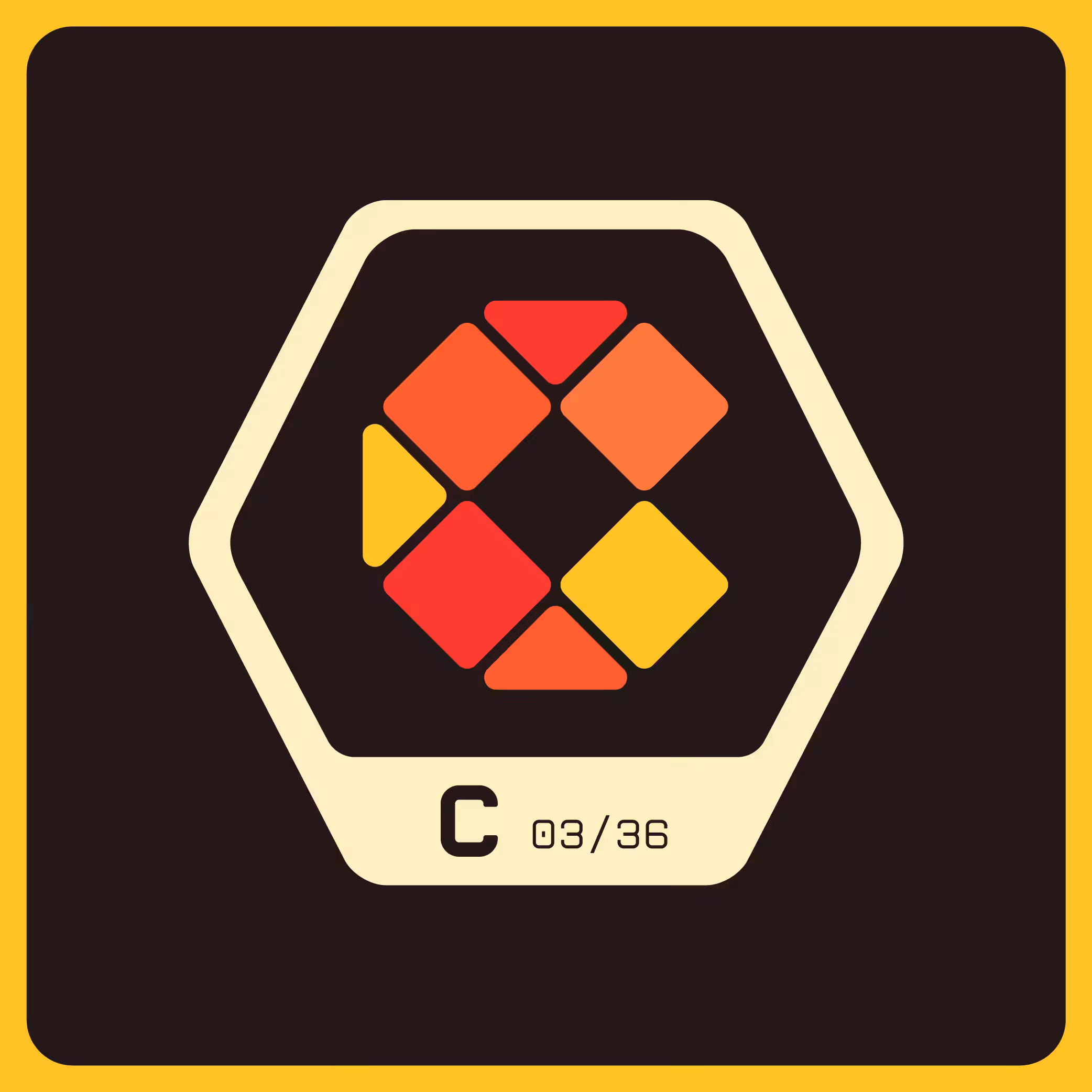 Alphabet Badge Series - C
