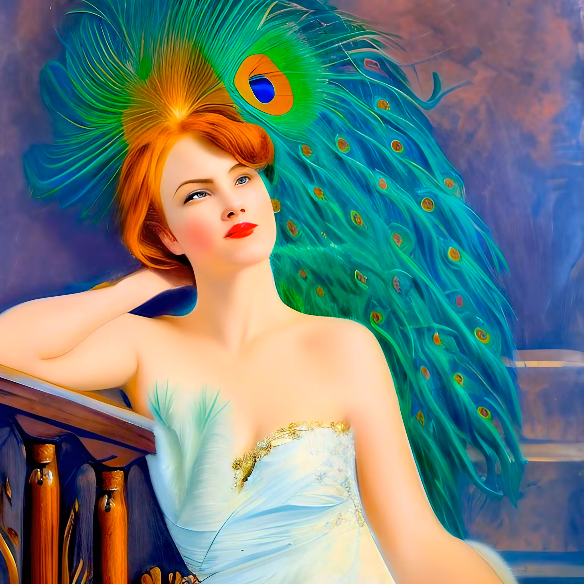 Feathered Odalisque 