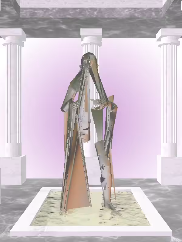 HeavenComputer: The Old Olive Sunset Woman #6010