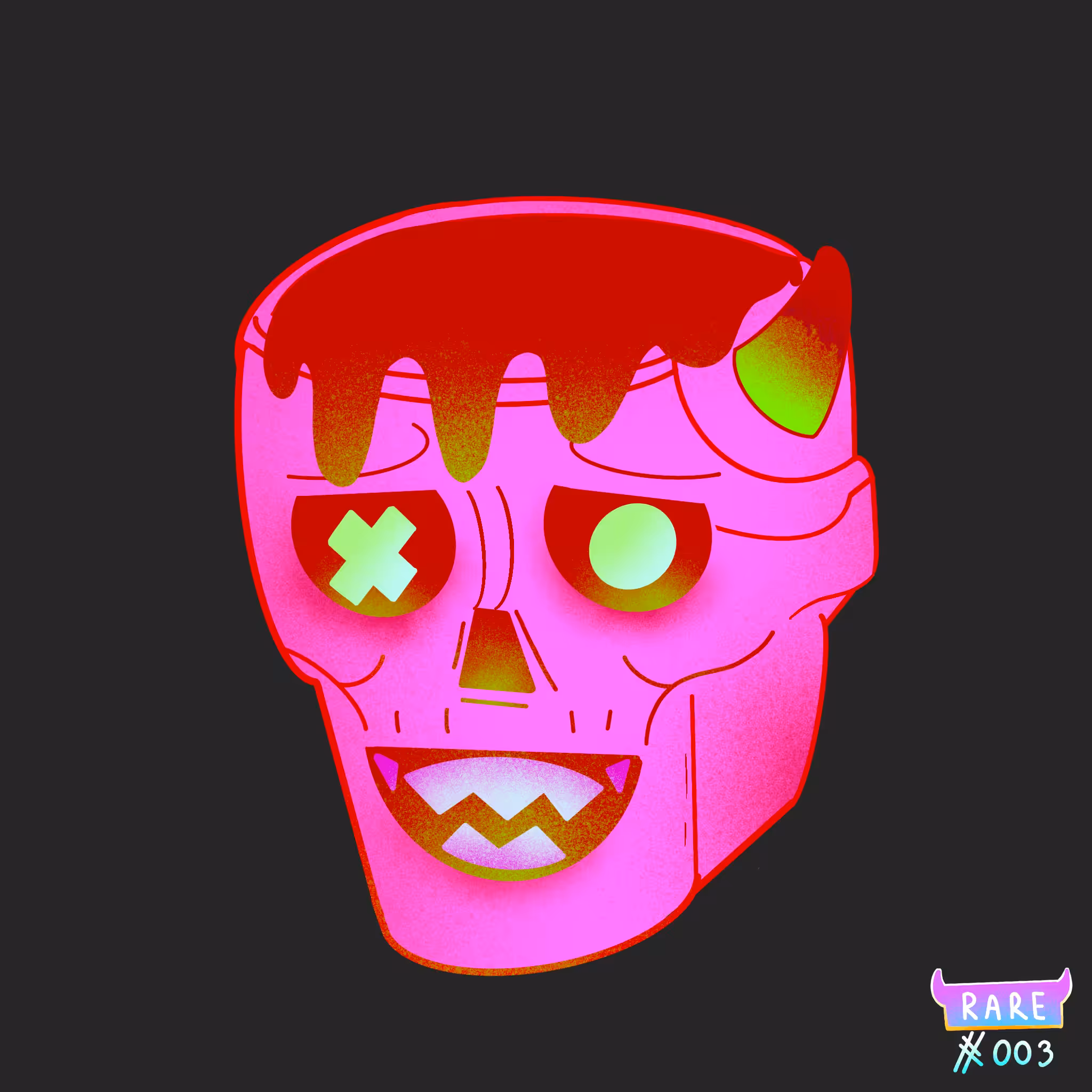 Crypto Skull #6 -rare