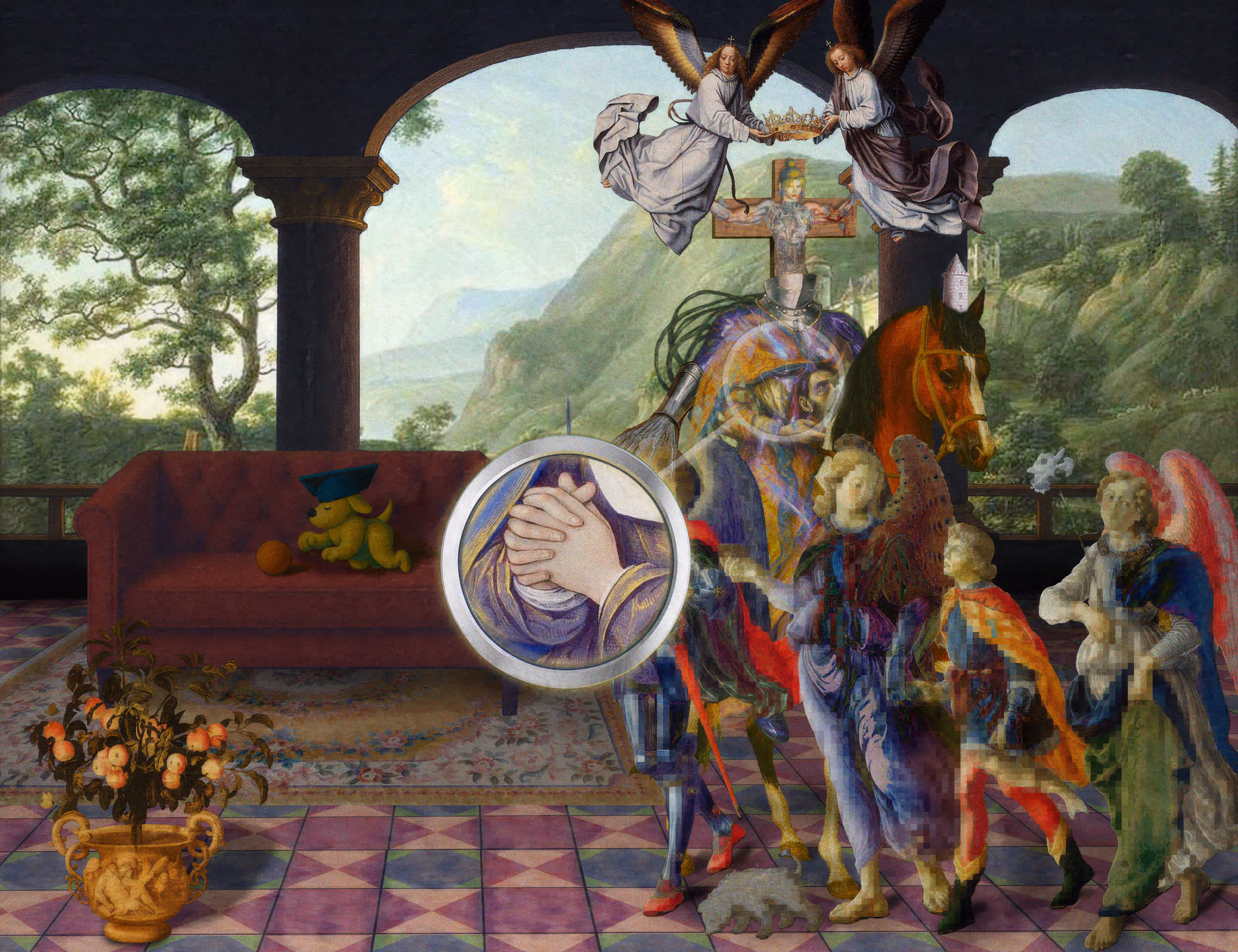 The Pilgrim’s Living Room Crucifixion; Mona Lisa Hyper-Gamble #98