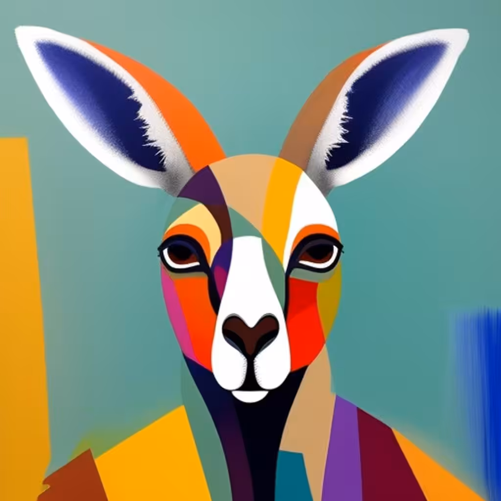 Cubist #121 (Kangaroo)