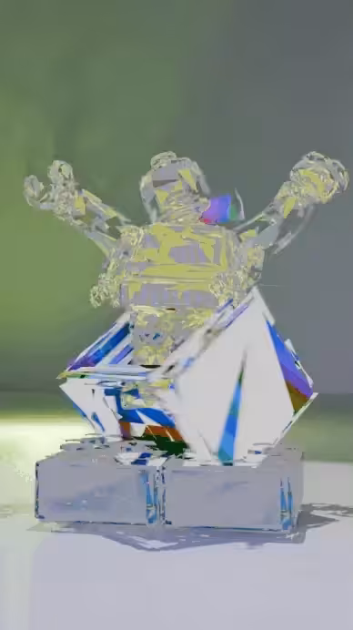 collapsing tv angel.GLB