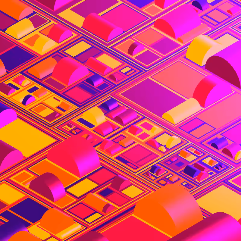 Geometric city #7