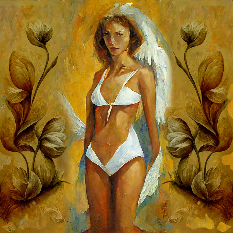 Girl and Flower #4 #10