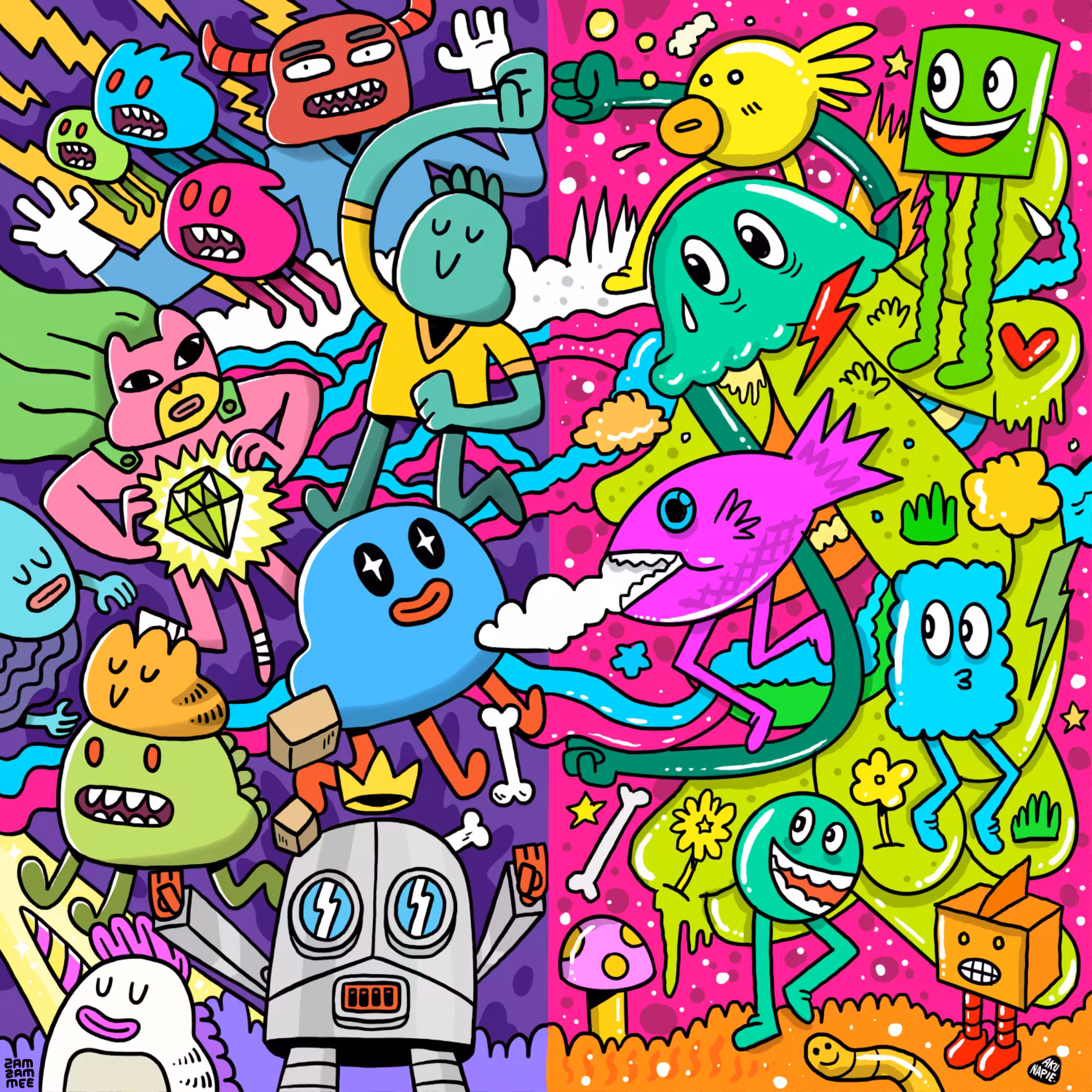 monsters colide #1