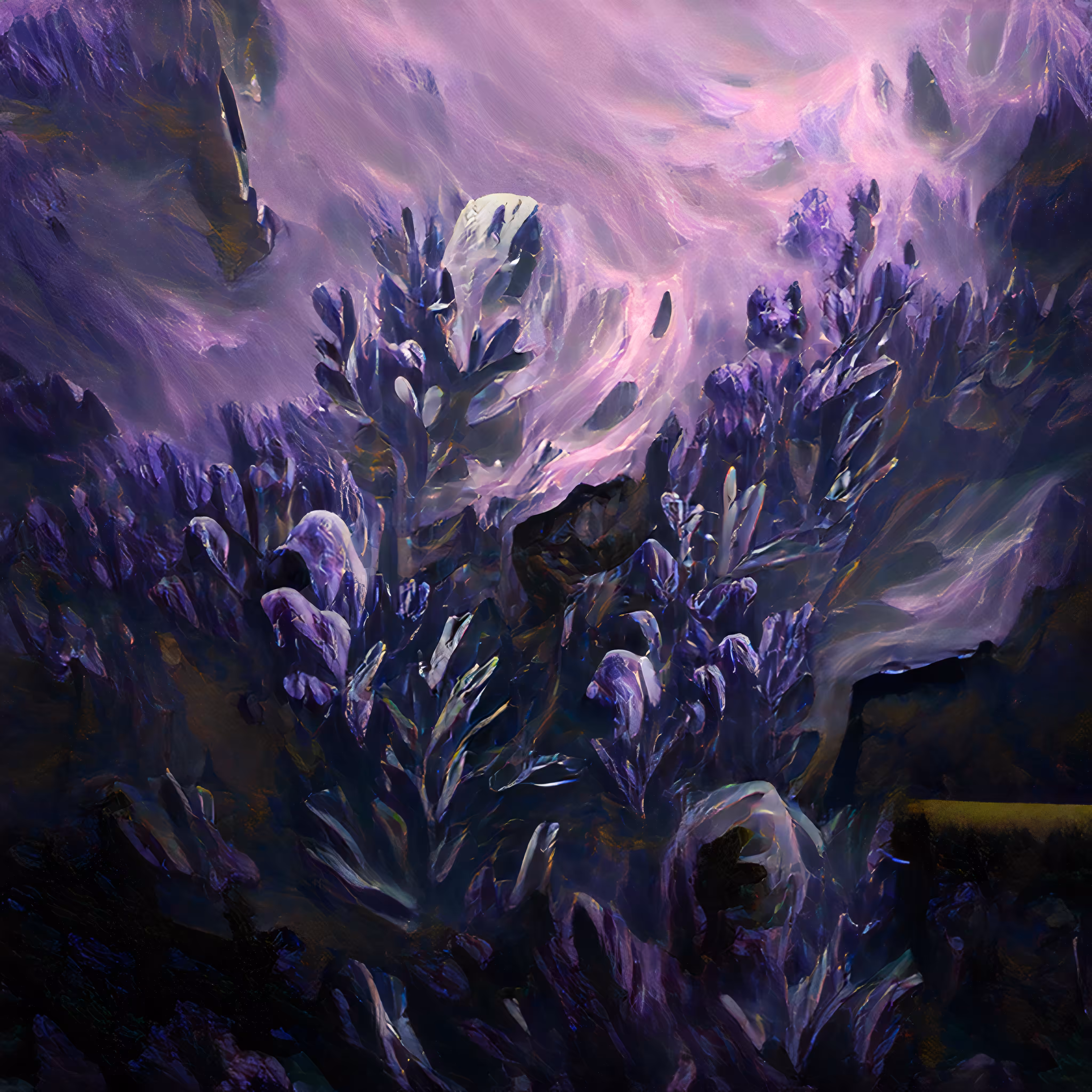 Artwork of dark flowers v1