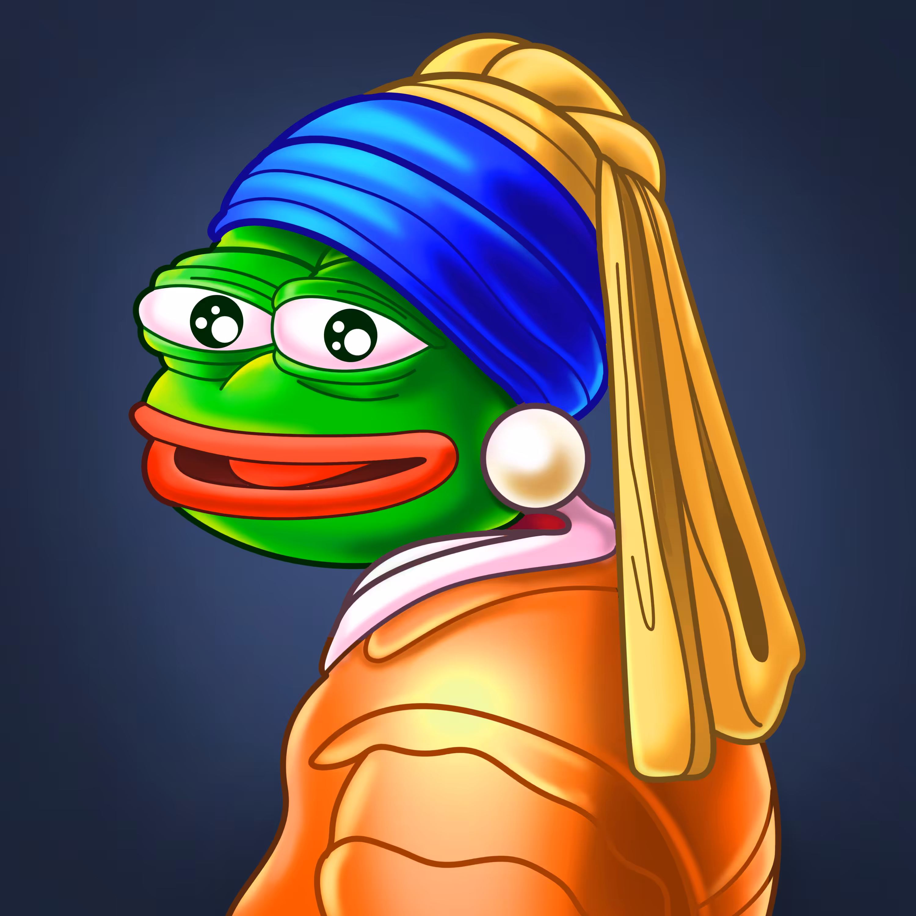 Pepe with a Pearl Earring