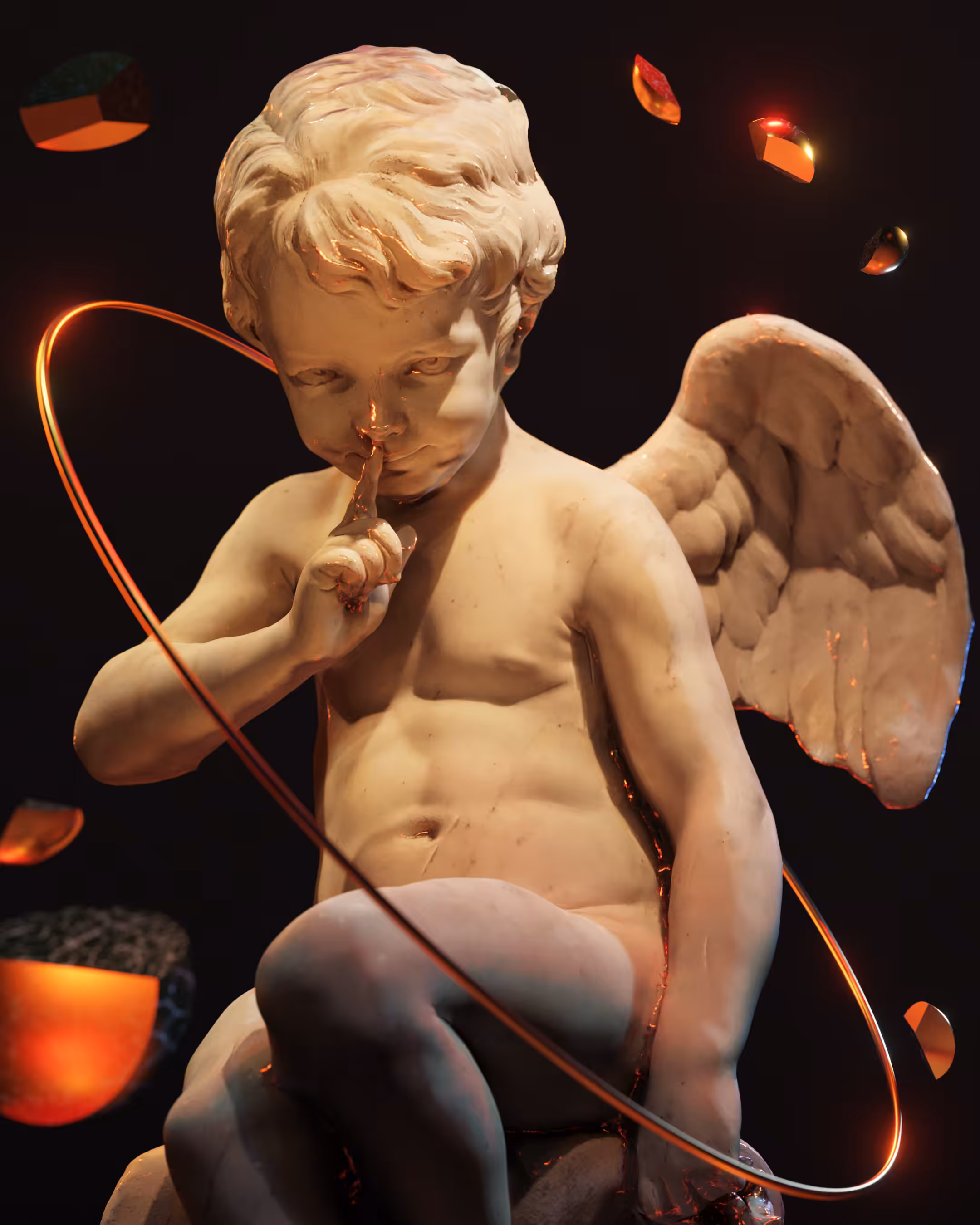 Seated Cupid