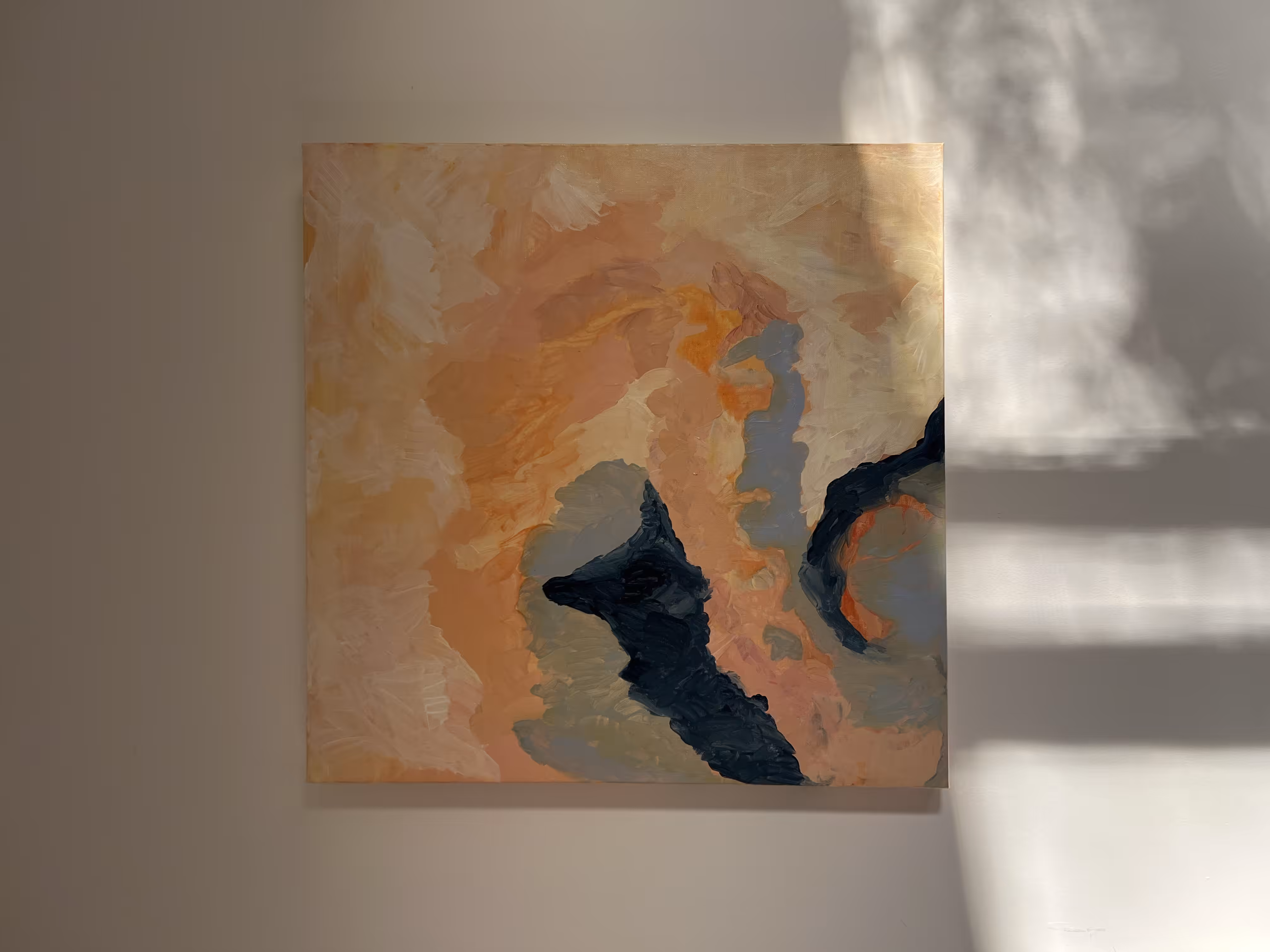 Rodeo posts: a painting from last year