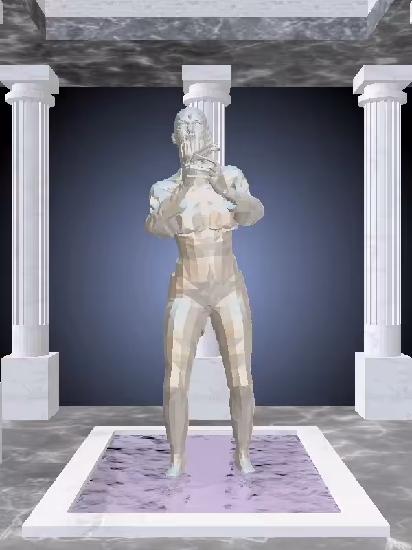 HeavenComputer: The Fragmented Cheering Silver Haze Woman #240